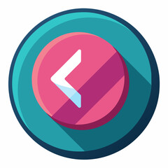 Arrow button icon vector illustration