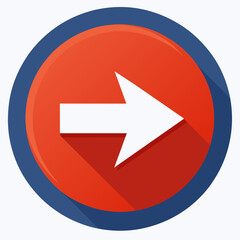 Arrow button icon vector illustration