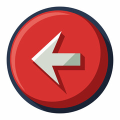 Arrow button icon vector illustration