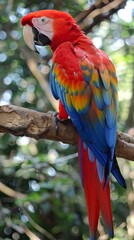 Ara macao. Scarlet macaw. Ara macao. GUacamayo escarlata