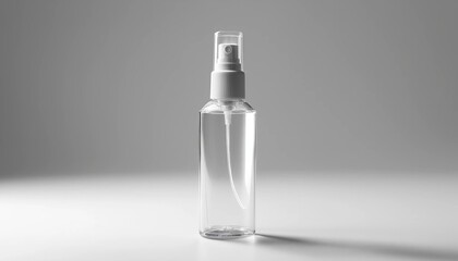A bottle of sunscreen spray for summer skin care. The concept of cosmetics.