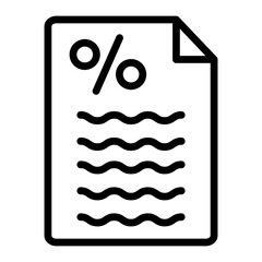 Bill Vector Line Icon