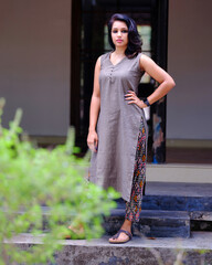 fashion model in saree and other dresses