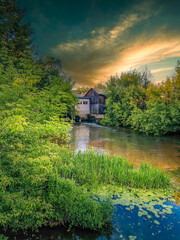 The small and wild Grabia river in central Poland.