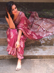 fashion model in saree and other dresses