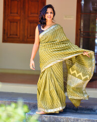 fashion model in saree and other dresses