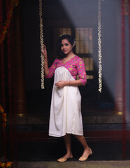 fashion model in saree and other dresses