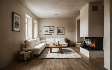 Fototapeta premium Interior design of modern living room