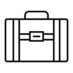 Briefcase Vector Line Icon