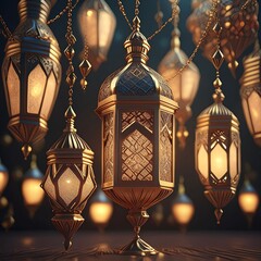 Obraz premium lamps on the ceiling