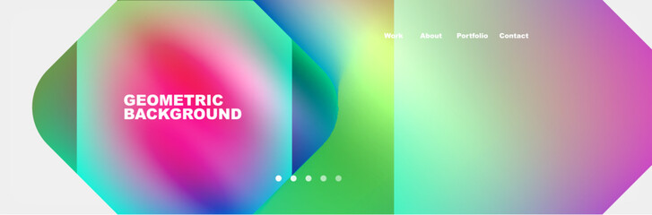 Square internet web page design template. Vector Illustration For Wallpaper, Banner, Background, Card, Book Illustration, landing page