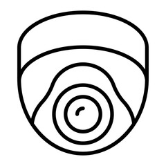 Cctv Vector Line Icon