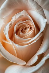 close-up of a peach-colored rose