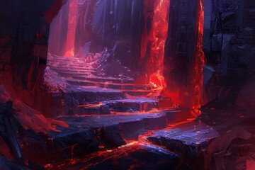 A dark and foreboding place with a sense of danger