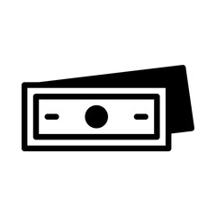 Obraz premium money icon or logo illustration outline black style