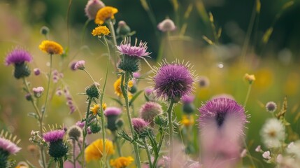 Cultivating Thistle Wildflowers