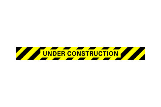 under construction sign, under construction tape and caution sign, under construction background, PNG IMAGE