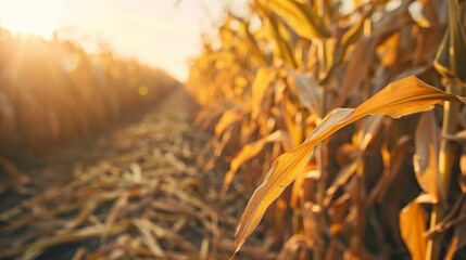 Late Summer Mature Corn Fields