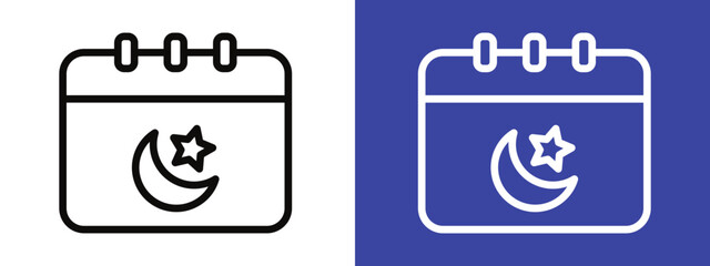 Religious Ramadan Calendar Icon Perfect for Event Planning and Observance
