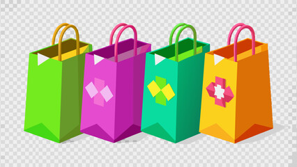 colorful shopping bags