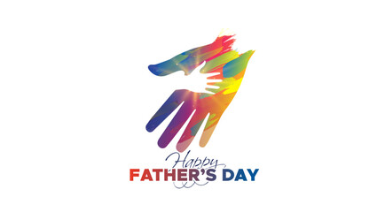 Obraz premium Happy Father's Day creative concept. Vector illustration.