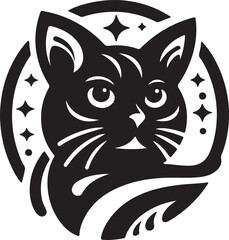 Cat head Illustration 