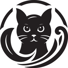 Cat head Illustration 