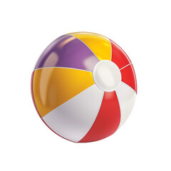 Obraz premium Colorful Beach Ball with Multicolored Panels