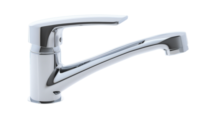 Modern Chrome Faucet with Single Lever