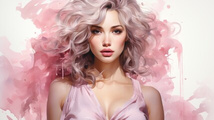 Fototapeta premium Portrait of a cute woman