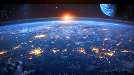 Cosmic backdrop for an educational journey, great for stories of discovery and enlightenment