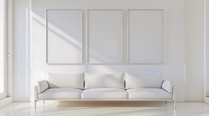 interior painting wall background with abstracts white frame on the wall background with abstract splash of the colors on the wall with ceiling new design and frames 