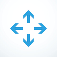 Direction arrows icon set. Vector illustration