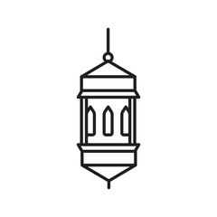 Festive Lantern Icon Perfect for Ramadan and Holiday Decorations