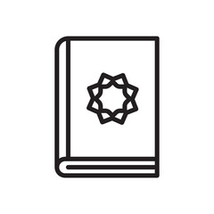 Fototapeta premium Sacred Quran Icon Perfect for Islamic Teachings and Religious Studies