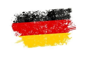 germany flag with grunge effect - vector illustration © KR Studio