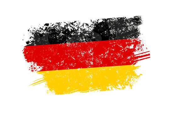 germany flag with grunge effect - vector illustration