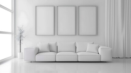 interior painting wall background with abstracts white frame on the wall background with abstract splash of the colors on the wall with ceiling new design and frames 
