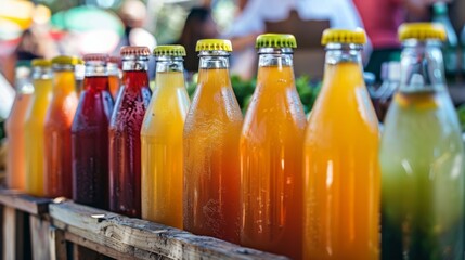 Organic Beverages in Eco-Friendly Bottles