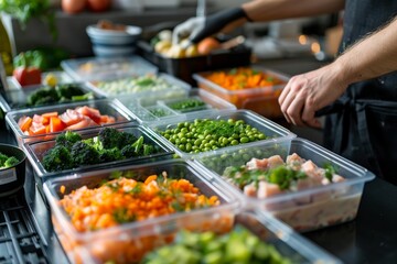 Ketogenic Meal Prep with Colorful, Healthy Keto Meals for Weekly Health and Organization