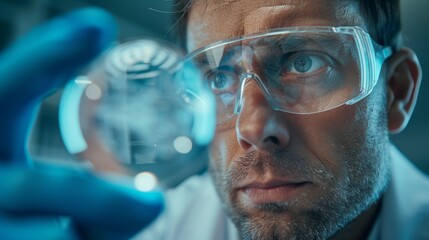 Dentistry, consultation, male, PPE for clinic safety and medical procedures. Mask, dental and orthodontic surgery, male checkup with oral care instruments and teeth cleaning