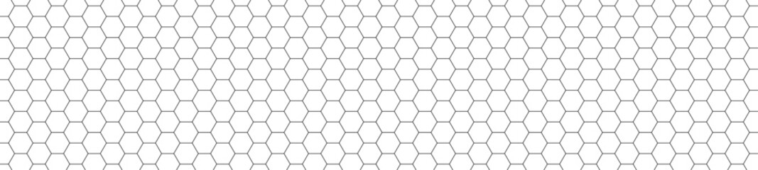 Honeycomb pattern with hexagon mesh. Texture bee comb grid. Flat vector illustration isolated on white background.