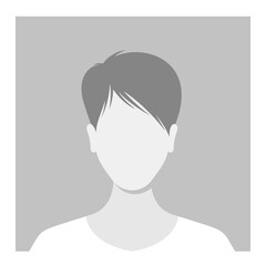 Blank, Grey-scale Profile Picture Placeholder Suitable For Representing A User Profile, Avatar, Or Contact