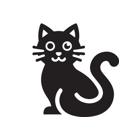 black and white cat