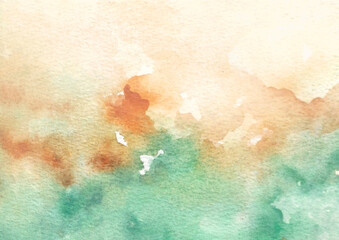 gold and green mixed colors splash background