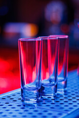 Shot Glasses in Beautiful Lighting