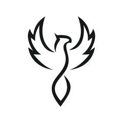 Tattoo illustration of an eagle bird