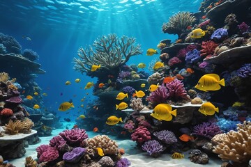 Marine Life's Vibrant Canvas: The Coral Reef.