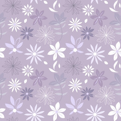 Seamless floral pattern. Background in small flowers for textiles, fabrics, cotton fabric, covers, wallpaper, print, gift wrapping, postcard, scrapbooking.
