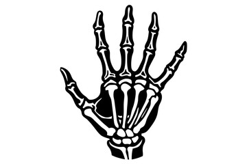 skeleton hand vector illustration